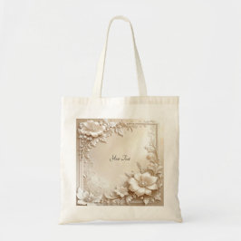 Ivoor Bloemen Boodschappentas Tote Bag