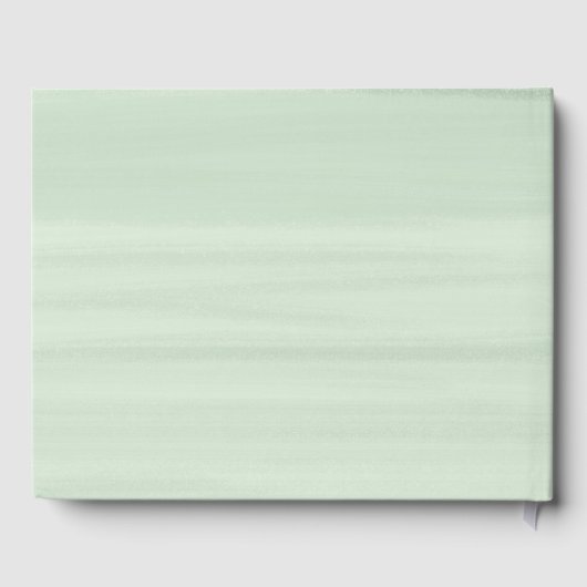 Ivoor Bloemen Bruiloft Gepersonaliseerde munt Gastenboek (Achterkant)