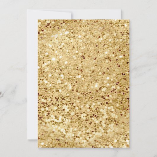 Ivoor Bloemen Goud Marine Blauw Moslim Huwelijk Kaart (Achterkant)