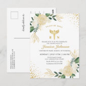 Ivoor Bloemen Verpleegkunde School Afstuderen Uitn Briefkaart (Voorkant / Achterkant)