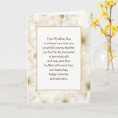 Ivoor Bloemen voor Bruiloft met Religieuze Tekst Kaart (Gele Bloem)