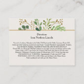 Ivoor Bloemendetail Enclosure Kaarten Botanical Dr (Achterkant)