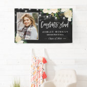 Ivoor Bloemenslingerlichten Foto Afstudeerfoto Spandoek (Insitu)