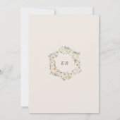 Ivoor Bloemetuin Elegante Save the Date (Achterkant)