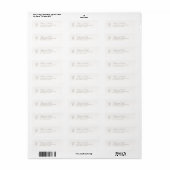Ivoor | Bloemschrift Retouradreslabel Etiket (Full Sheet)
