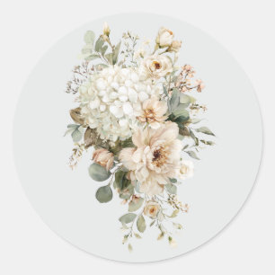 Ivoor Bloemstukken Sticker – Elegante Bloemen