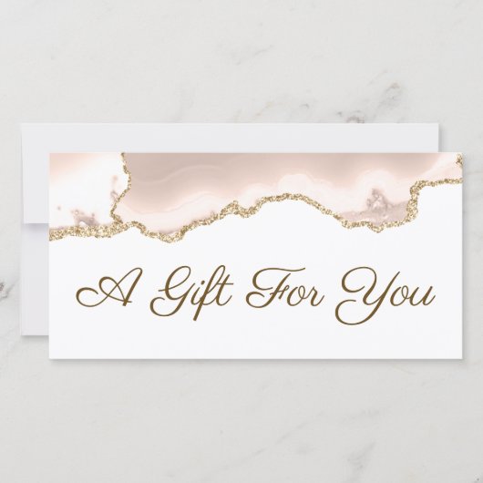 ivoor blush agaat cadeaubon (Voorkant)