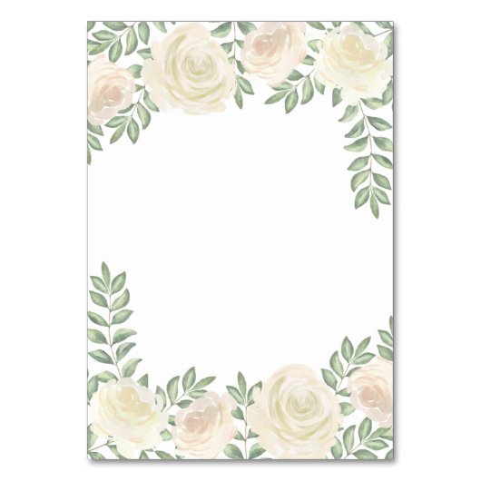 Ivoor Blush Champagne Bloemen Trouwtussenvoegsel K Kaart (Achterkant)