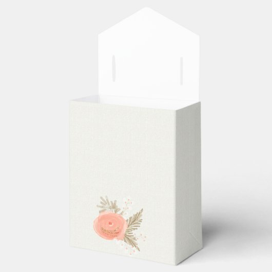 Ivoor Blush Gold vrijgezellenfeest gunst doos Bedankdoosjes (Geopend)