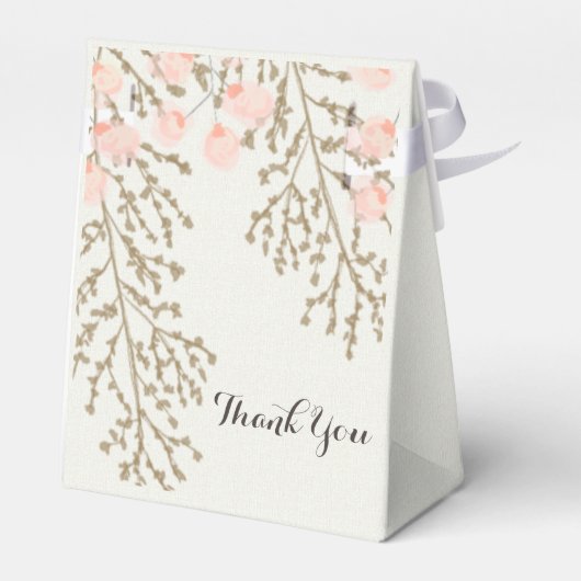 Ivoor Blush Gold vrijgezellenfeest gunst doos Bedankdoosjes (Achterkant)