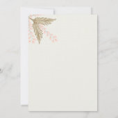 ivoor blush goudbloem met uitzondering van datums save the date (Achterkant)