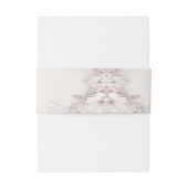 Ivoor Blush Pink Floral Uitnodigingen Wikkel (Achterkant Voorbeeld)