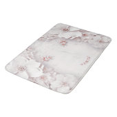 Ivoor Blush Roze Bloemen Badmat (Gekanteld)