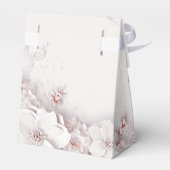 Ivoor Blush Roze Bloemen Favor Box Bedankdoosjes (Achterkant)