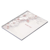 Ivoor Blush Roze Bloemen Notitieboek (Linkerzijde)