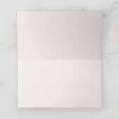 Ivoor Blush Roze Bloemen Plaats Kaart Plaatskaartje (Binnenkant ongevouwen)