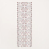 Ivoor Blush Roze Bloemen Yoga Mat (Voorkant)