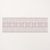 Ivoor Blush Roze Bloemen Yoga Mat (Voorkant (horizontaal))