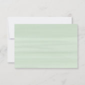 Ivoor Boeket Bloemen Bruiloft Reactie RSVP Mint (Achterkant)