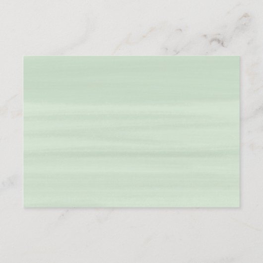 Ivoor Boeket Bruiloft Accommodatie Details Mint Informatiekaartje (Achterkant)