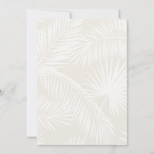 Ivoor | Boho Minimalist Script Vrijgezellenfeest Kaart (Achterkant)