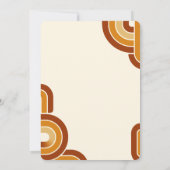 Ivoor Bold Retro 1970s Huwelijk Kaart (Achterkant)