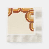 Ivoor Bold Retro 1970s Huwelijk Servet (Voorkant)