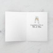 Ivoor bruids bloemen kaart (Binnen)