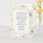 Ivoor bruids bloemen kaart (Gele Bloem)