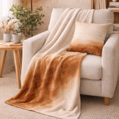 Ivoor Bruine Fade Fleece Deken