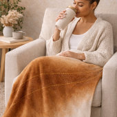 Ivoor Bruine Fade Fleece Deken