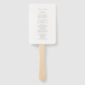 Ivoor | Chic Botanische Script Trouwset van Waaier (Achterkant)