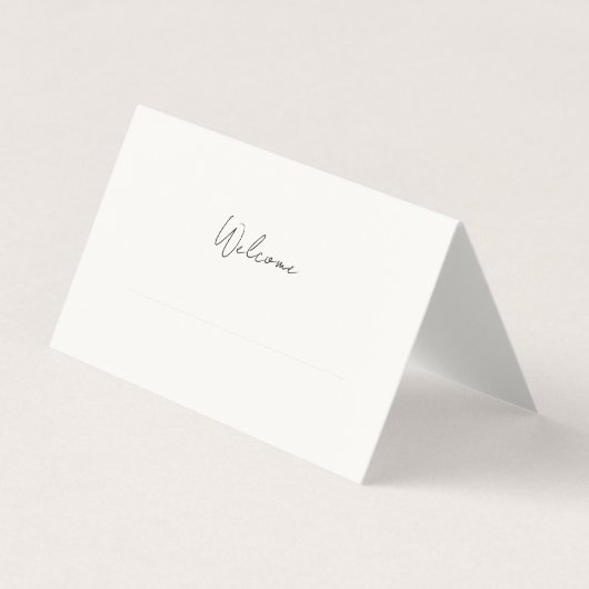 Ivoor | Chic Minimal Lined Wedding Gevouwen Kaart (Voorkant)