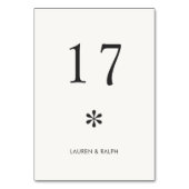 Ivoor | Chic Minimal Typography Wedding Kaart (Voorkant)