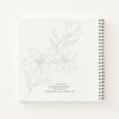 Ivoor | Chic Minimalist Floral Notitieboek (Achterkant)