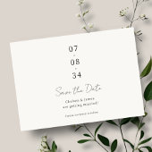 Ivoor | Chic Wedding Save the Date Briefkaart