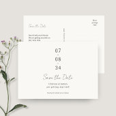 Ivoor | Chic Wedding Save the Date Briefkaart