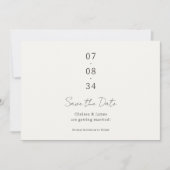 Ivoor | Chic Wedding Save the Date Briefkaart (Voorkant)