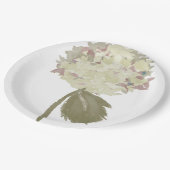 Ivoor Chrysanthemum Papieren Bordje (Gekanteld)