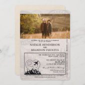 Ivoor Colorado Passport Bruiloft Kaart (Voorkant / Achterkant)