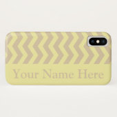 Ivoor Cream Neutrale Chevrons Case-Mate iPhone Case (Achterkant (horizontaal))