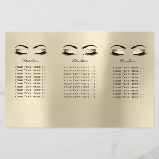 Ivoor Creamy Make-up Eyes Lashes DL 3 folder (Achterkant)