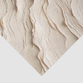 Ivoor Crème Boheem Textuur Trouwjurk Tissuepapier (Detail)