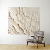 Ivoor Crème Boheemse Boho Textuur Uiterlijk Wandkleed (In Situ (horizontaal))