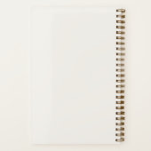 Ivoor crème goud moderne minimalistische luxe notitieboek (Achterkant)