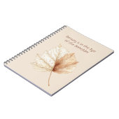 Ivoor Crème Goudblad Schoonheid Notitieboek (Linkerzijde)