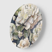 Ivoor crème marine hortensia's grote klok (Hoek)