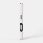 Ivoor Crème Moderne Script Monogram Naam iPhone 16 Hoesje (Rechterkant)