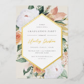 Ivoor | Desert Floral Gradual Party Folie Uitnodiging (Voorkant)