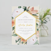 Ivoor | Desert Floral Gradual Party Folie Uitnodiging (Staand Voorkant)